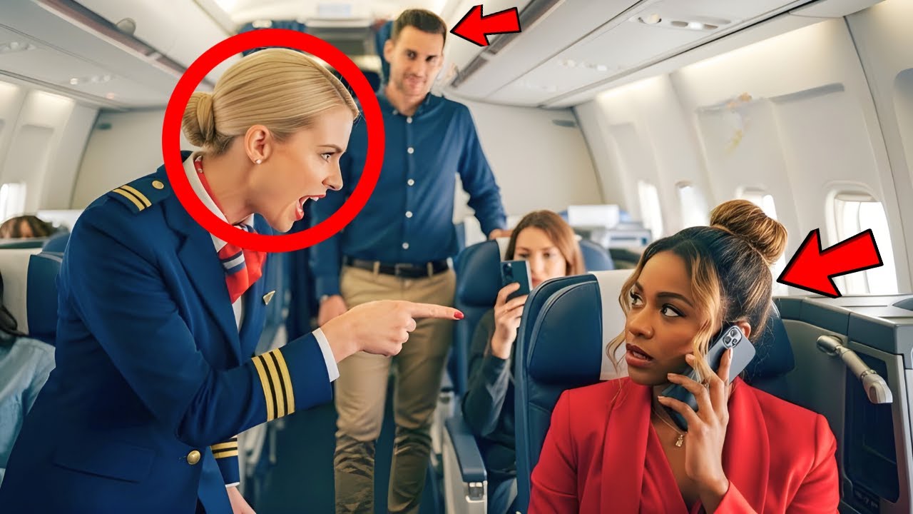 رئيسة تنفيذية سوداء تُطرد من مقعد كبار الشخصيات من أجل راكب أبيض تجمدت عندما طردتهم جميعًا على الفور