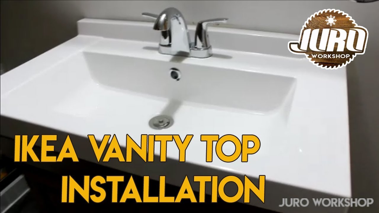 Installing New Bathroom Sink From Ikea Skottviken Sink Model Juro Workshop Youtube