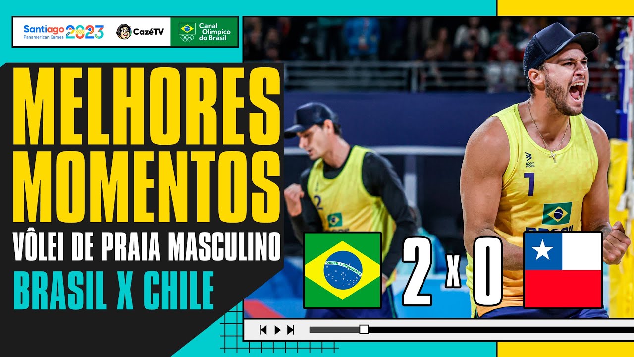 É FINAL MAIS UMA VEZ! | BRASIL 2 X 0 CHILE | VÔLEI DE PRAIA | PAN-AMERICANO 2023 NA CAZÉTV