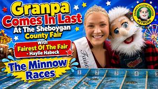 Granpa Cratchet at the Sheboygan County Fair in Plymouth Wisconsin loses in the Minnow Races