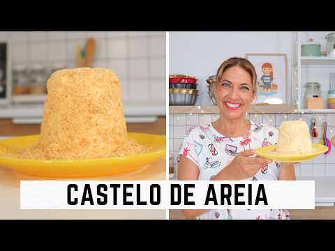 "Castelo de areia" gelado (semifrio de bolacha maria)