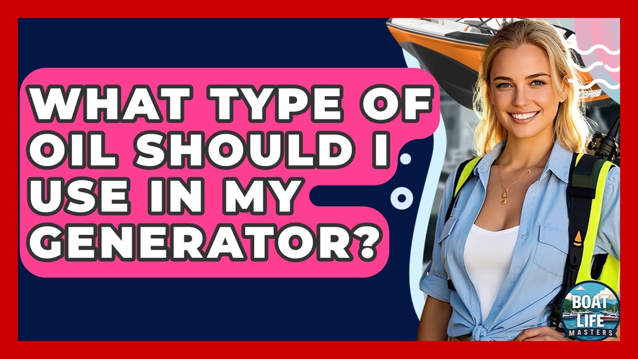 What Type Of Oil Should I Use In My Generator? - Boat Life Masters