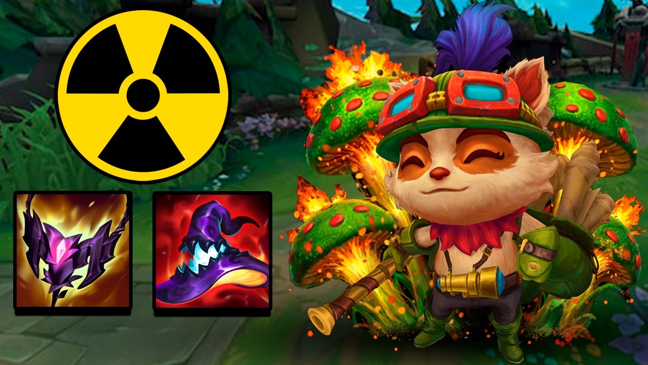 TEEMO SUPERBUFADO! BUILD DE SETAS RADIOACTIVAS! SE DERRITEN SOLOS!