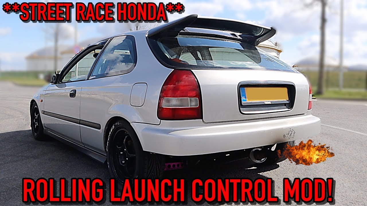 ROLLING **LAUNCH CONTROL** MOD| A.P.K KLAAR MAKEN| BUDGET  RACE HONDA CIVIC!