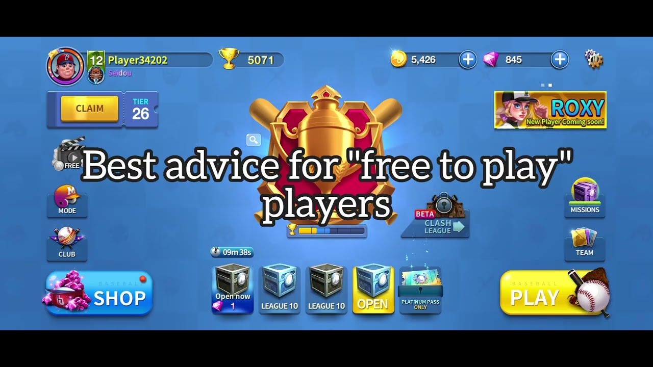 Baseball Clash - My Best Advice (Top THREE Tips) for Free Players