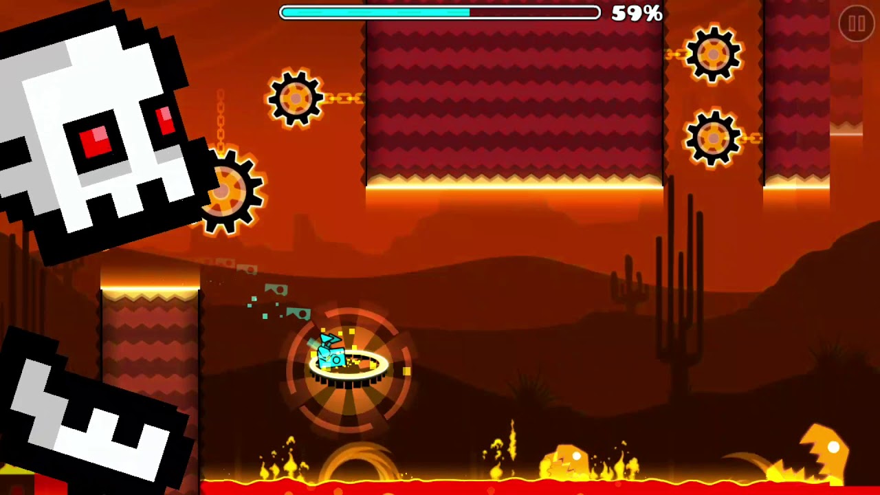 Geometry dash press start complete - YouTube