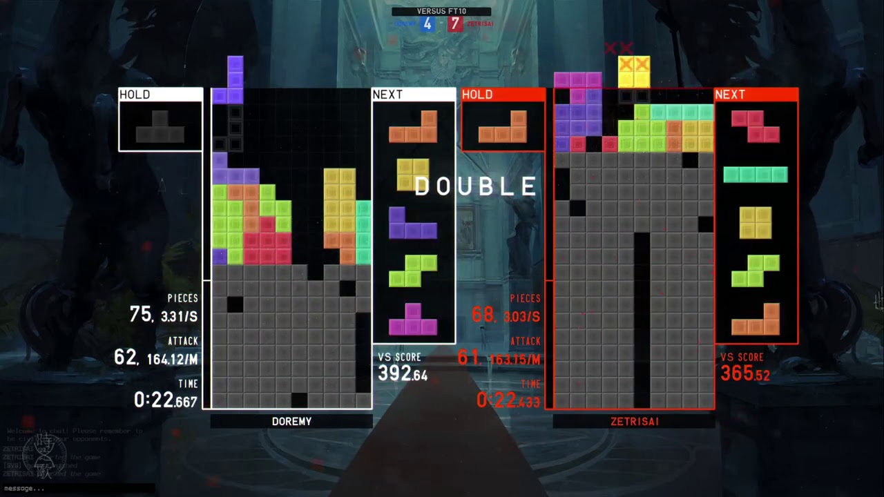 [TETR.IO] Free Play: Doremy vs. Zetris (3 PPS) (31-10-2020) (3)