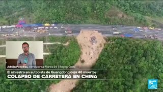 Informe desde Beijing: al menos 48 muertos por derrumbe del tramo de una carretera en Cantón