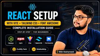 React Setup with Vite + Tailwind CSS + Font Awesome | Complete Installation Guide (Step-by-Step)