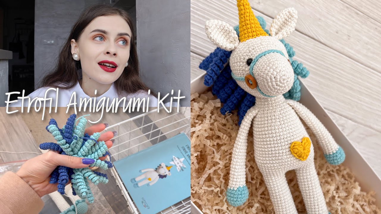 ОБЗОР набора Etrofil Amigurumi Kit мои впечатления и готовая игрушка