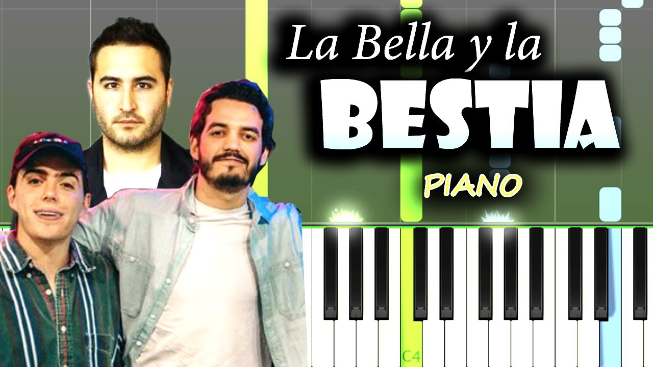 Reik, Morat - La Bella y la Bestia | Piano Tutorial / Cover + Letra -  YouTube