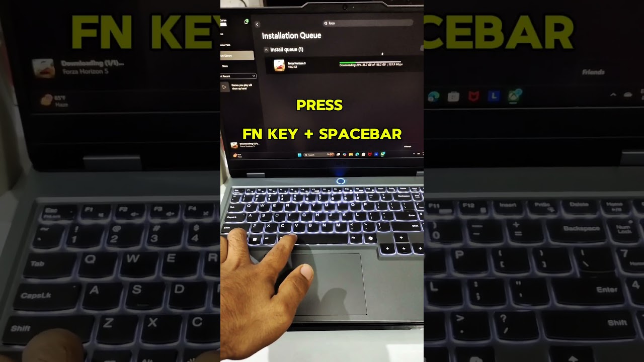 lenovo loq back keyboard light short cut key 