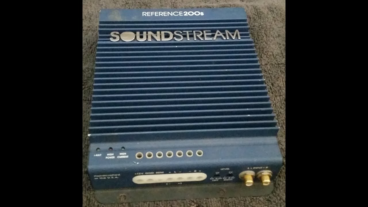 Old School Soundstream Reference 200s Amp Dyno Test - YouTube