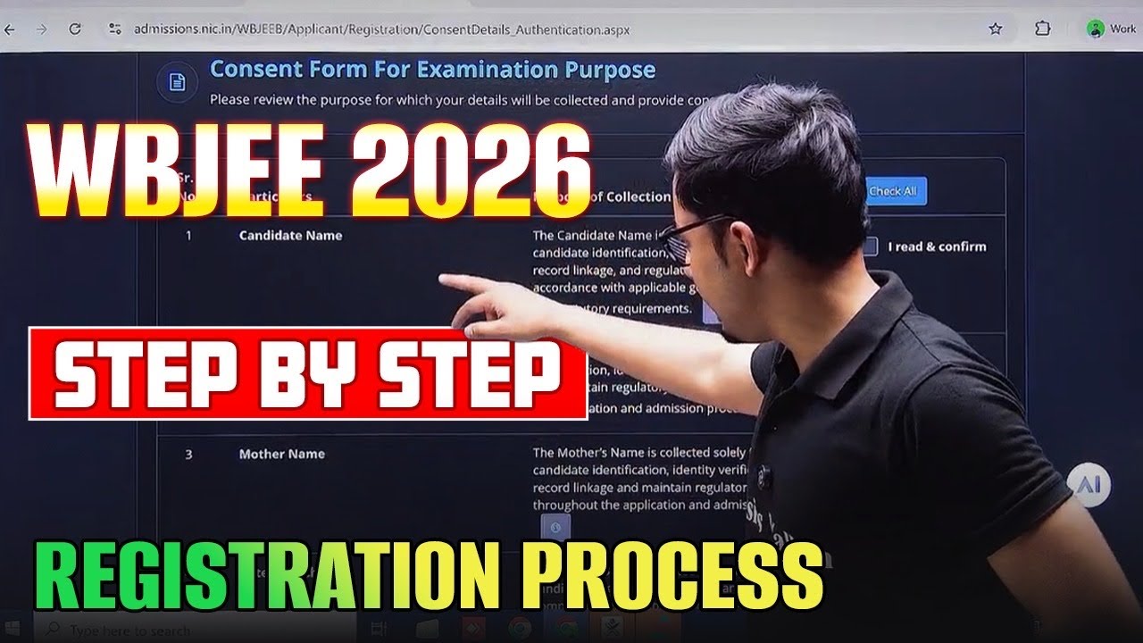 WBJEE 2026 Registration Process 📲 Wbjee Exam Step by Step Form Fill Up 💯 রেজিস্ট্রেশন + ফর্ম ফিলাপ