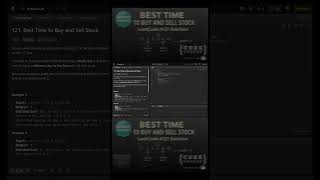 Best Time to Buy and Sell Stocks | LeetCode 121 | Easy Problem #leetcode #leetcode121 #coding