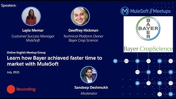 Learn how Bayer achieved faster time to market with MuleSoft