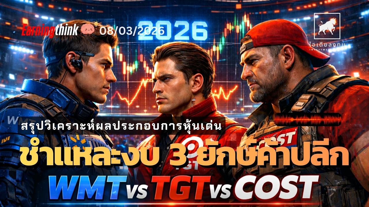 ชำแหละงบ 3 ยักษ์ค้าปลีก Walmart inc , Costco wholesale และ Target Corporation #TGT #WMT #COST