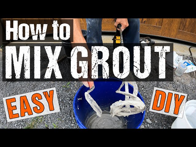 How to Mix Mapei Grout for Tile -- What Ratio to Use? It's an Easy DIY Project Using Mapei Keracolor class=