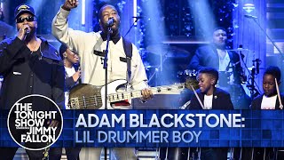 Adam Blackstone: Lil Drummer Boy | The Tonight Show Starring Jimmy Fallon