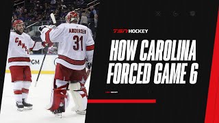 How did the Carolina Hurricanes force a Game 6?