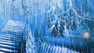 Banish Insomnia and Fall Asleep Instantly with Intense Rain & Powerful Thunder on a Metal Roof