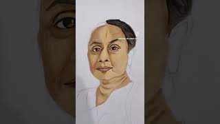Artist mode:ON ✏️#PortraitArt #DrawingShorts #ArtistOnYouTube #portrait #artreel #ArtProcess