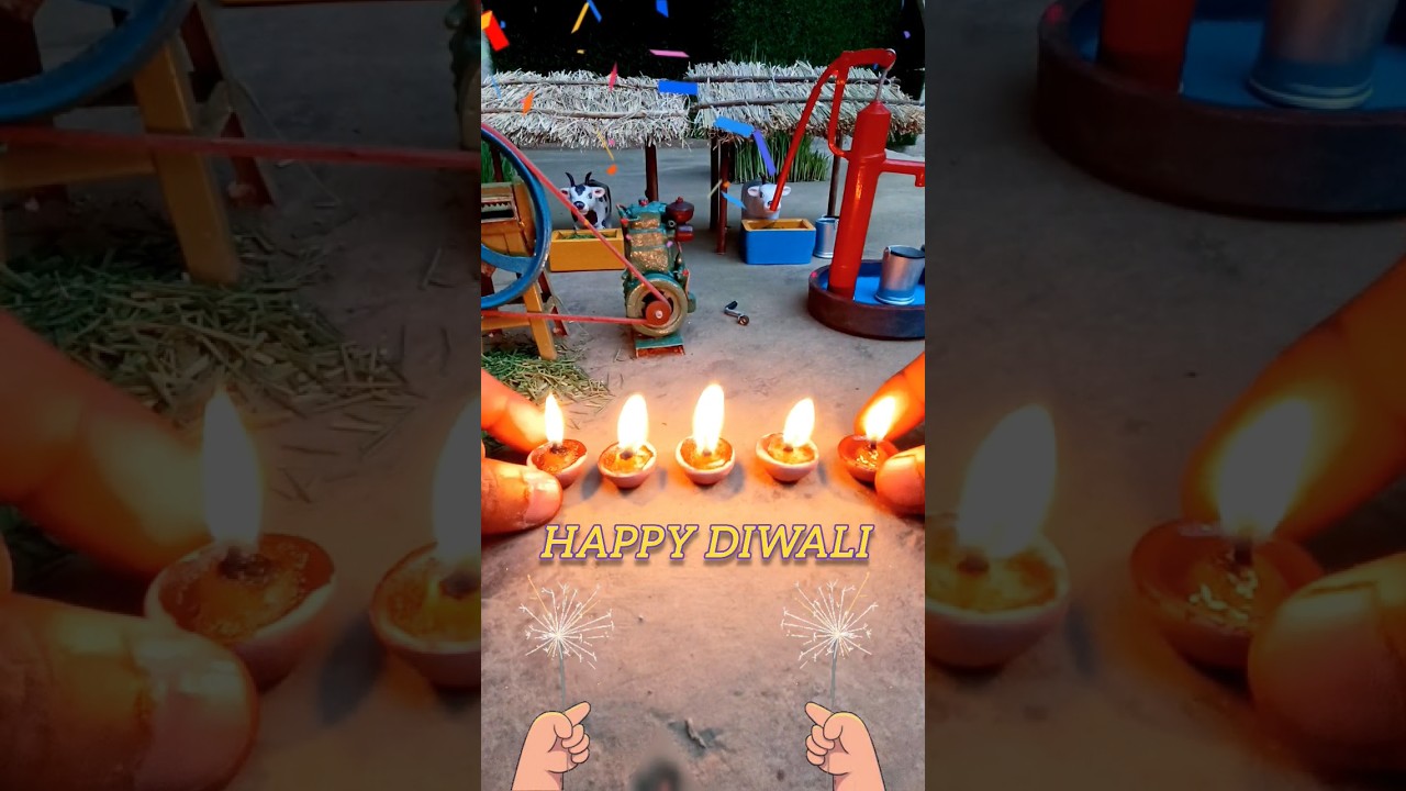 Happy Diwali Special Mud Made Mini Chirag Project