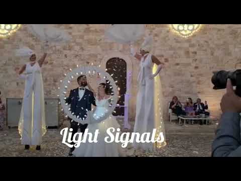 Spettacolo Taglio torta matrimonio - farfalle luminose - artisti di strada Puglia
