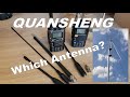 Antenna options  getting the most out of your quansheng