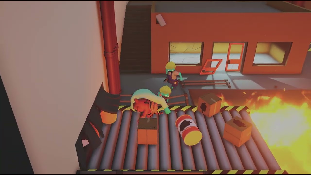 Gang Beasts tentado chegar a onda 5