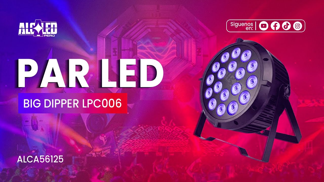 Par Led Lpc006 Big Dipper 18x10w RGBWAUV