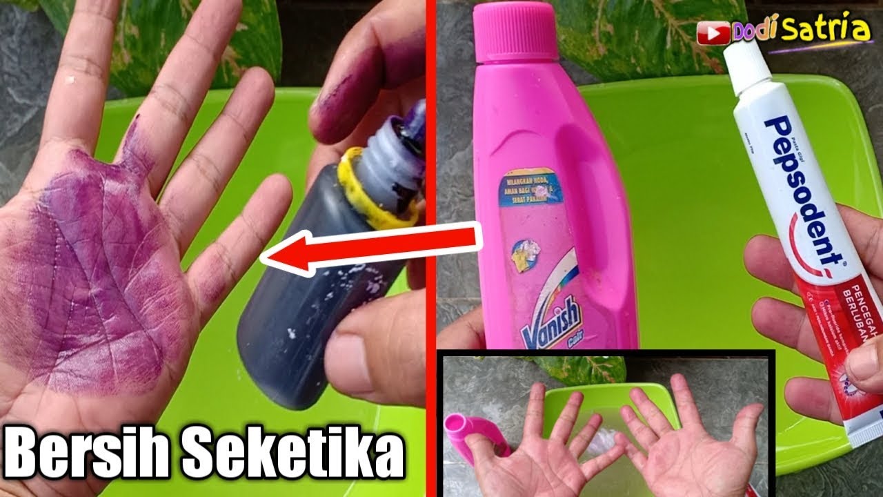 Cara Membersihkan Noda Warna Yang Menempel Ditangan Dengan Cepat - Youtube