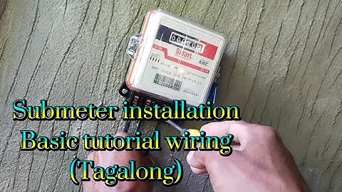 Submeter installation(Basic tutorial wiring) line to line / tagalog ..@jawbone_tv