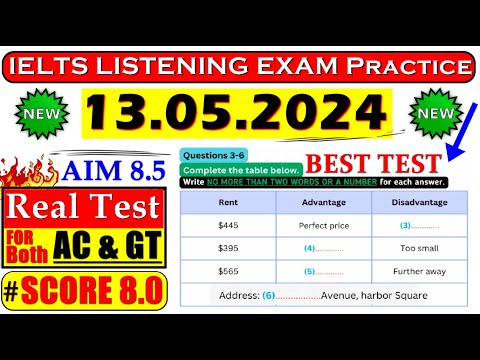 Ielts Listening Practice Test 2024 With Answers | 13.05.2024