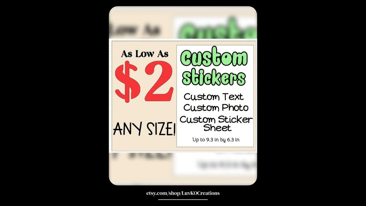Custom Stickers (Personalized)