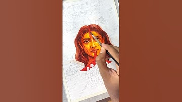 Operation Sindoor Drawing with Watercolour