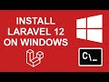 How to Install Laravel 12 on Windows using Composer | Laravel 12 installation complete guide