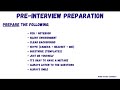 Virtual Assistance Pre Interview Preparation
