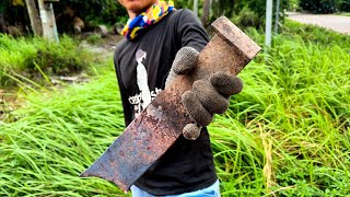 Download Lagu Making a Knife from a Piece of rusty scrap in Minutes: You Won't Believe This Man's Trick! MP3