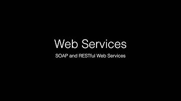 Video   1   Web Services Brief and Objective