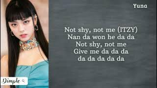 ITZY - Not Shy (Easy Lyrics)