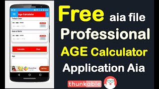 Age calculator AIA file how to use in kodular ,appybuilder.