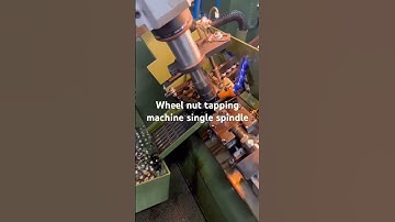 Single spindle wheel nut tapping machine