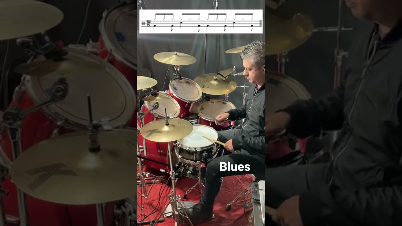 Rhythm of blues for drumset 