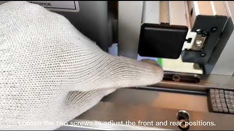 Laser Welding Machine For Diamond Core Drill Bit----Operation: segment status debugging