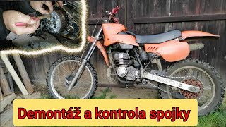 ČZ 125 /516 demontáž a kontrola spojky. Cukání při rozjezdu