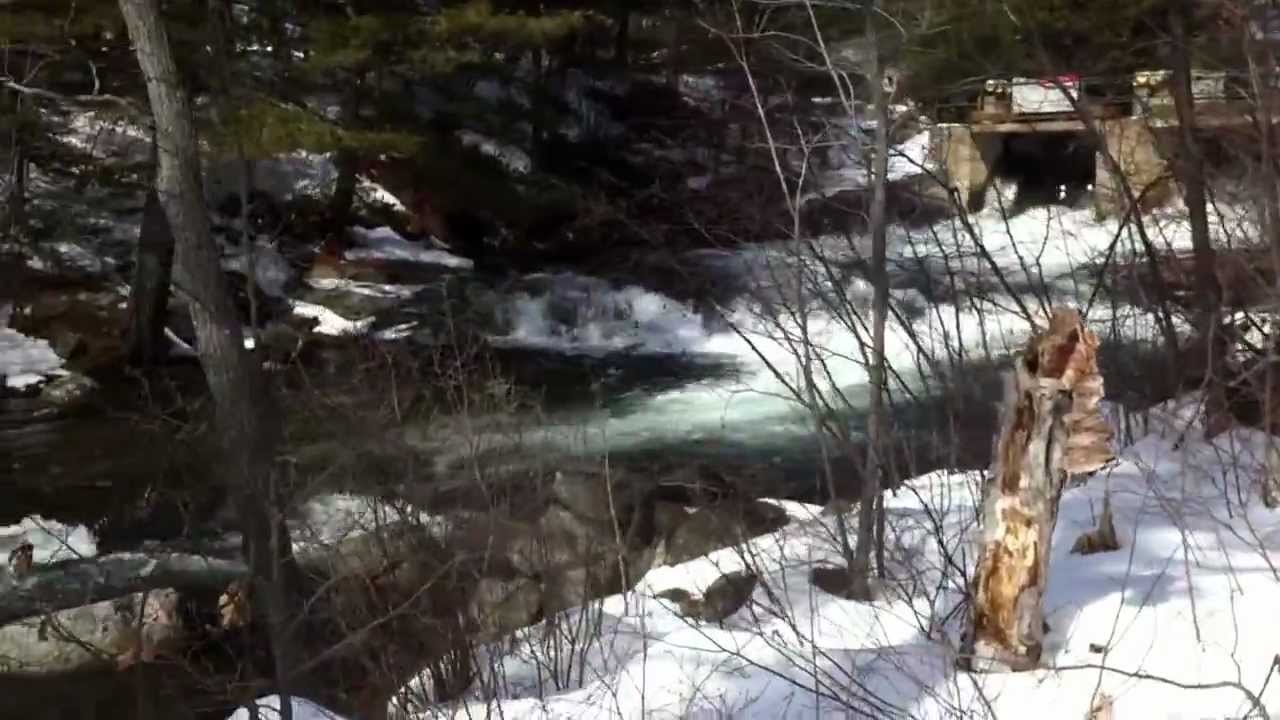 Lauzon creek in the spring