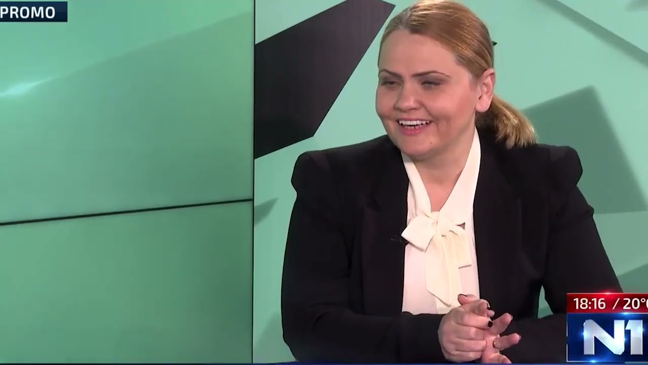Director Rajka Šinik Vulić at N1 Info Biz show