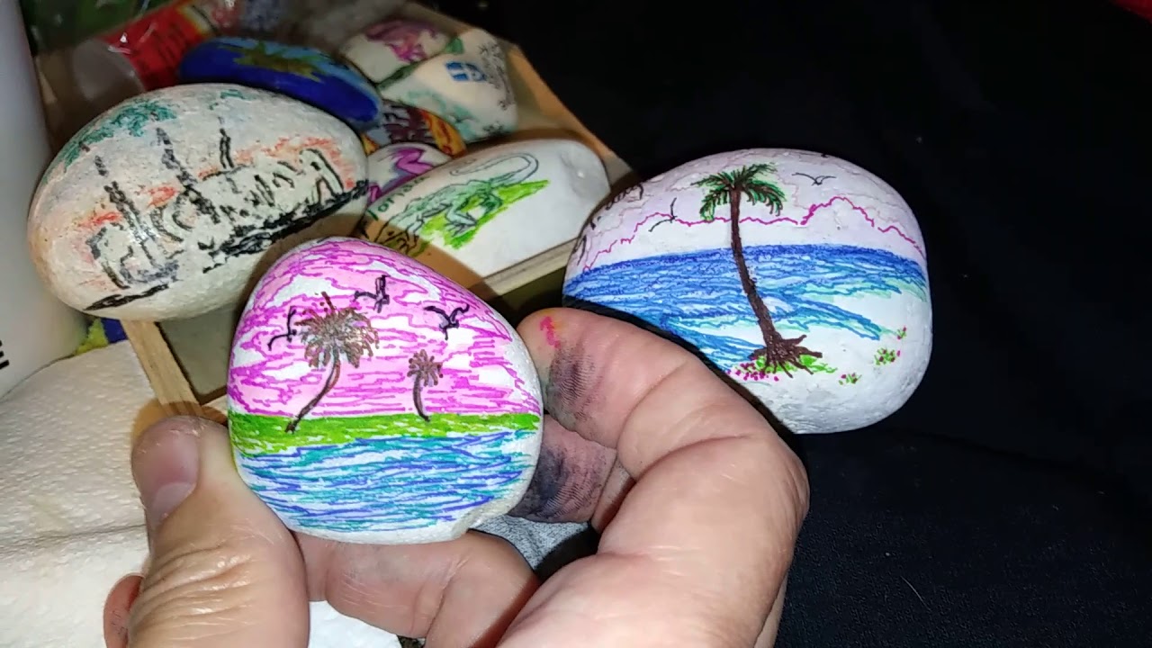 Rock decorating (St. Augustine Rocks facebook group) - YouTube