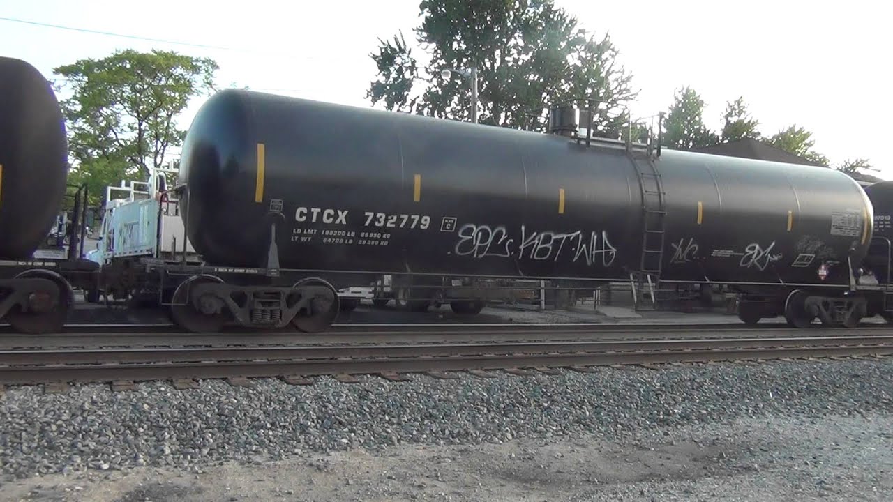 Eastbound to Southbound CSX Ethanol Train With CP Rail SD40s Part 1